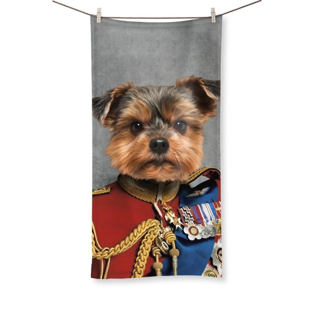 The Governor: Custom Pet Towel - Paw & Glory - Dog Portraits - Pet Portraits