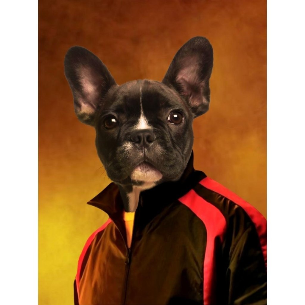 The Gray Man: Custom Digital Download Pet Portrait - Paw & Glory - Dog Portraits - Pet Portraits