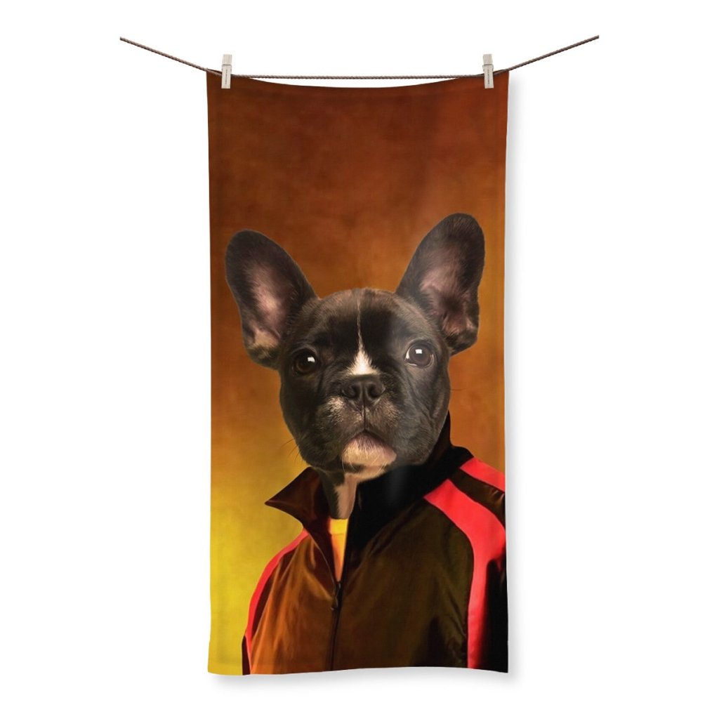 The Gray Man: Custom Pet Towel - Paw & Glory - Dog Portraits - Pet Portraits