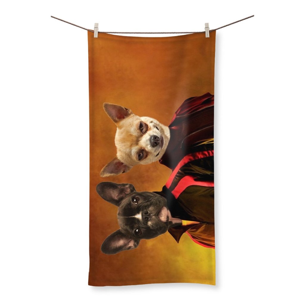 The Gray Men: Custom Pet Towel - Paw & Glory - Dog Portraits - Pet Portraits