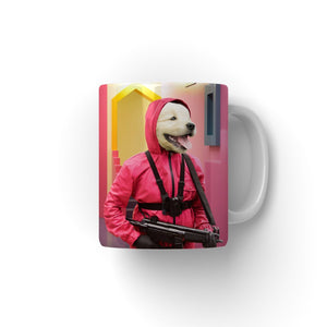 The Guard (Squid Games Inspired): Custom Pet Coffee Mug - Paw & Glory - Dog Portraits - Pet Portraits