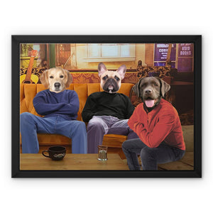 The Guys (Friends Inspired): Custom Pet Canvas - Paw & Glory - Dog Portraits - Pet Portraits