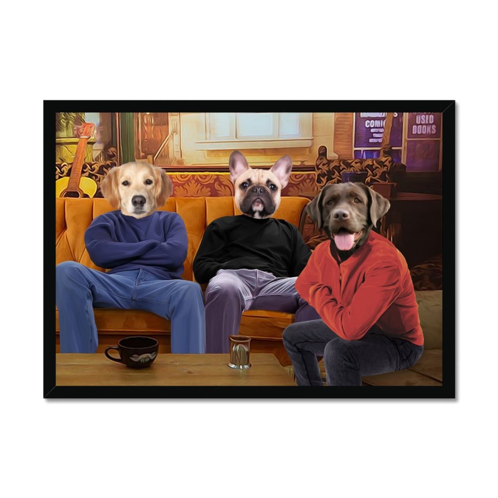 The Guys (Friends Inspired): Custom Pet Portrait - Paw & Glory - Dog Portraits - Pet Portraits