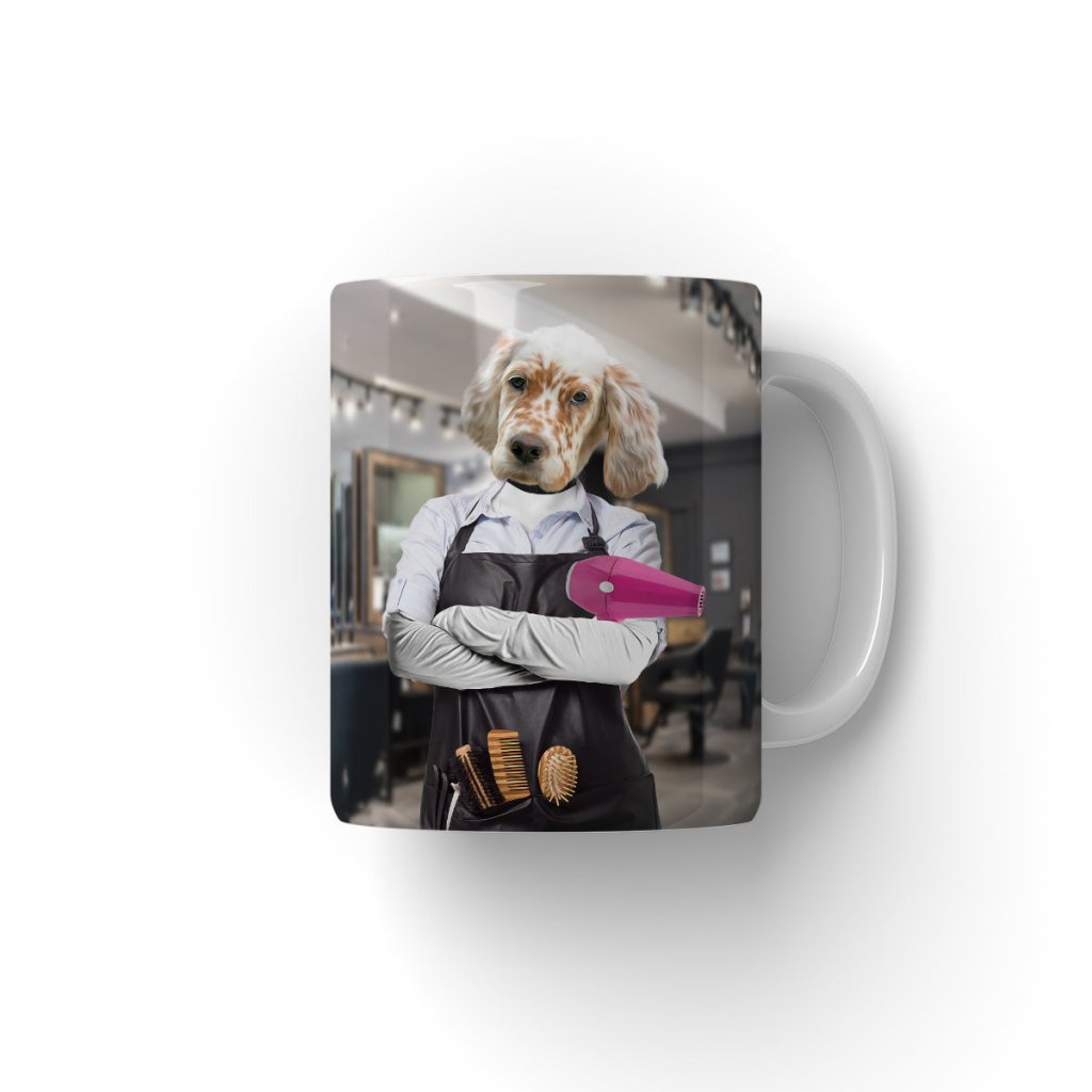 The Hair Stylist: Custom Pet Coffee Mug - Paw & Glory - Dog Portraits - Pet Portraits