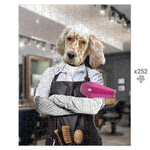 The Hair Stylist: Custom Pet Puzzle - Paw & Glory - Dog Portraits - Pet Portraits