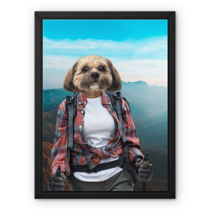 The Hiker: Custom Pet Canvas - Paw & Glory - Dog Portraits - Pet Portraits