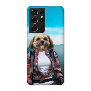 The Hiker: Custom Pet Phone Case - Paw & Glory - Dog Portraits - Pet Portraits