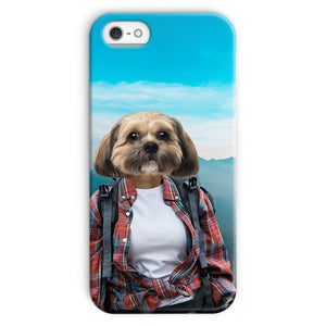 The Hiker: Custom Pet Phone Case - Paw & Glory - Dog Portraits - Pet Portraits