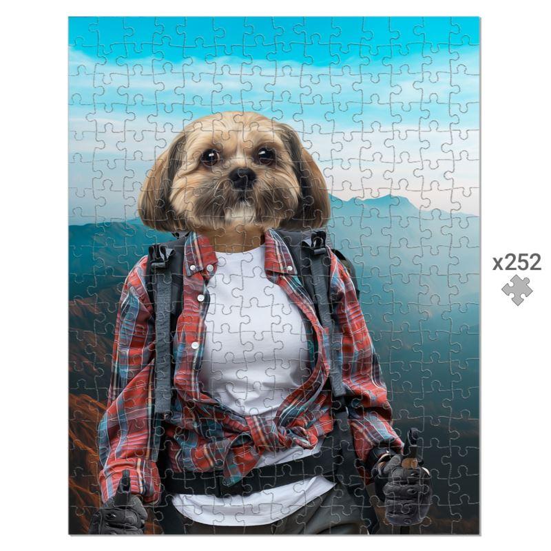 The Hiker: Custom Pet Puzzle - Paw & Glory - Dog Portraits - Pet Portraits