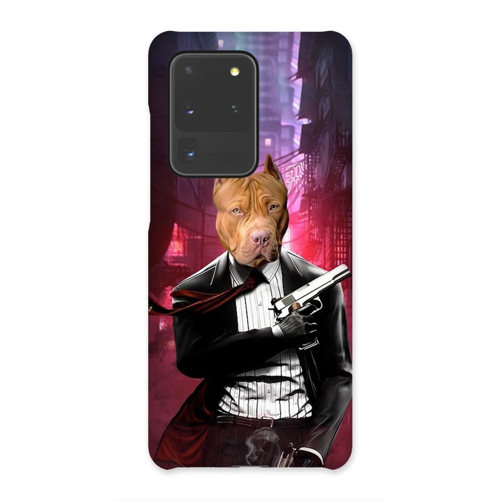 The Hitman: Custom Pet Phone Case - Paw & Glory - Dog Portraits - Pet Portraits