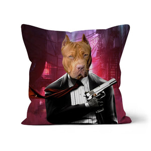 The Hitman: Custom Pet Pillow - Paw & Glory - Dog Portraits - Pet Portraits