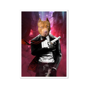 The Hitman: Custom Pet Poster - Paw & Glory - Dog Portraits - Pet Portraits