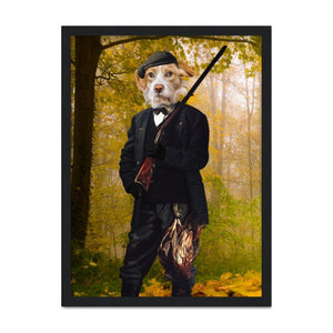 The Hunter: Custom Pet Portrait - Paw & Glory - Dog Portraits - Pet Portraits