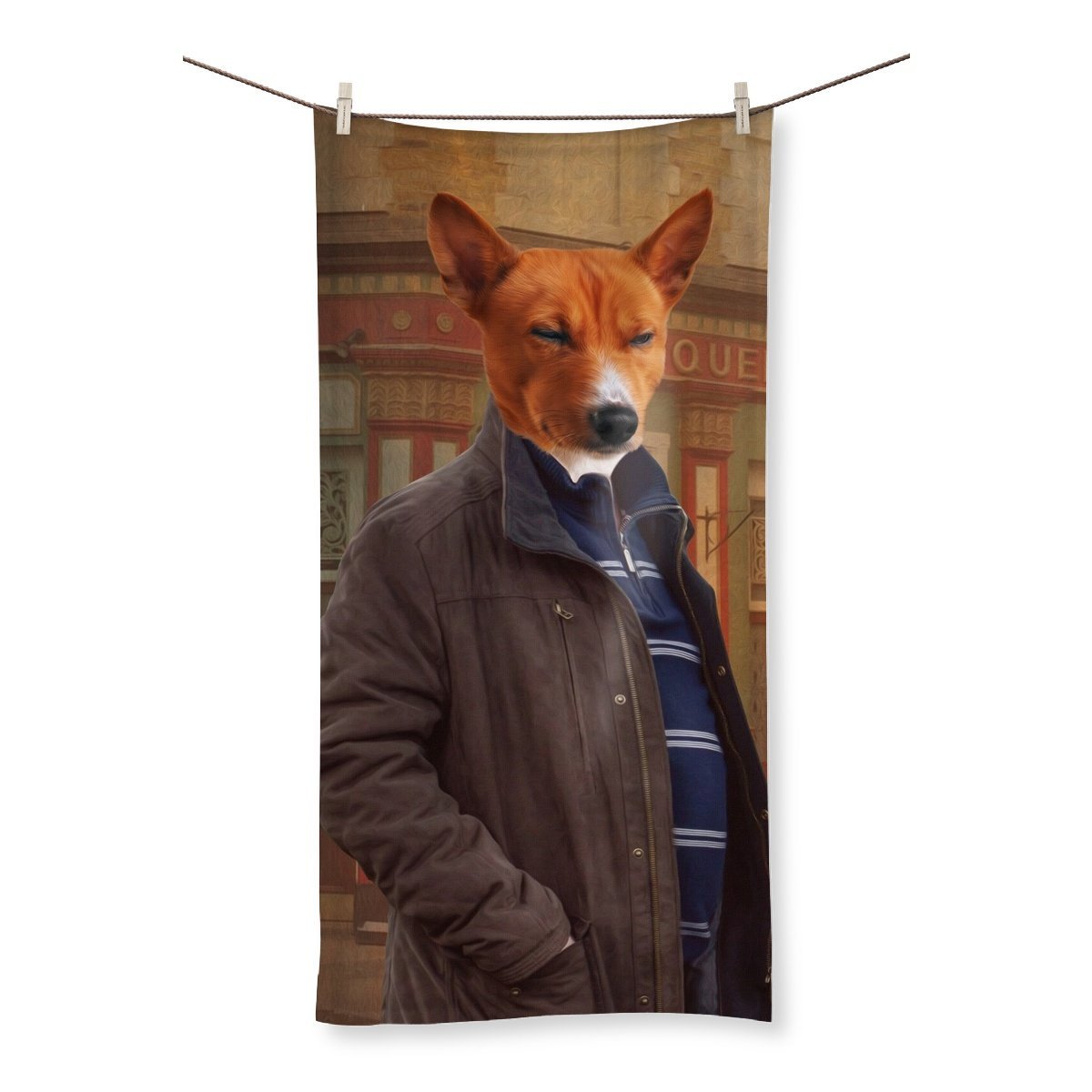 The Ian Beale (Eastenders Inspired): Custom Pet Towel - Paw & Glory - Dog Portraits - Pet Portraits