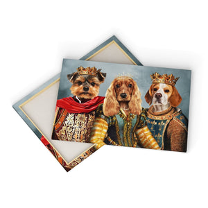 The Imperial 3: Custom Pet Canvas - Paw & Glory - Dog Portraits - Pet Portraits