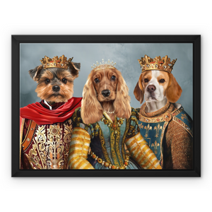 The Imperial 3: Custom Pet Canvas - Paw & Glory - Dog Portraits - Pet Portraits