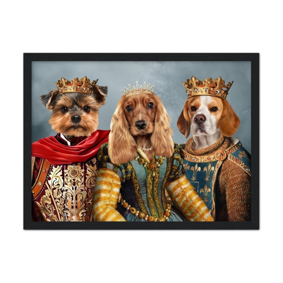 The Imperial 3: Custom Pet Portrait - Paw & Glory - Dog Portraits - Pet Portraits