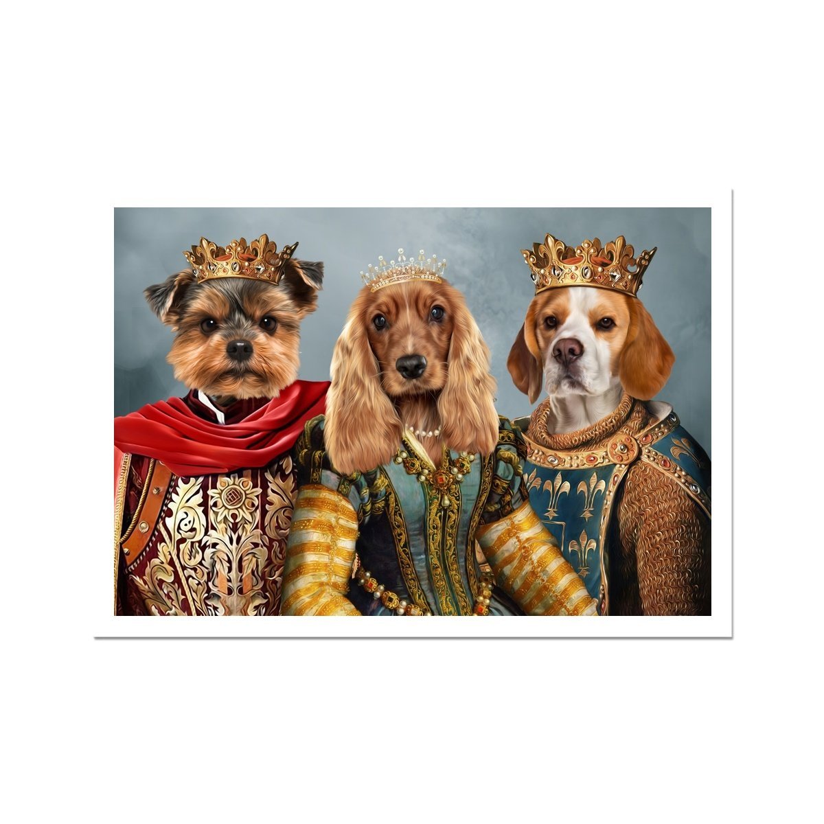 The Imperial 3: Custom Pet Poster - Paw & Glory - Dog Portraits - Pet Portraits