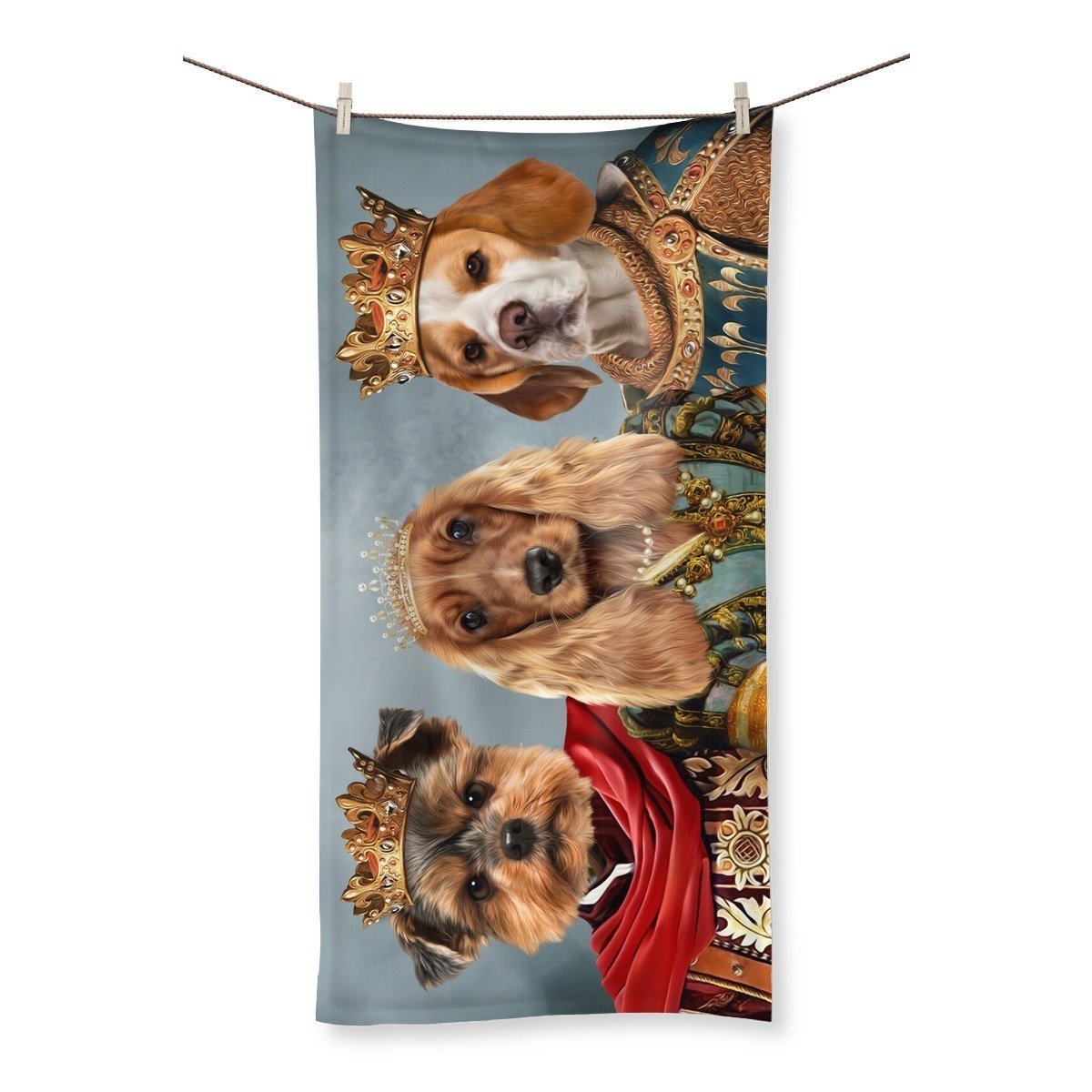 The Imperial 3: Custom Pet Towel - Paw & Glory - Dog Portraits - Pet Portraits