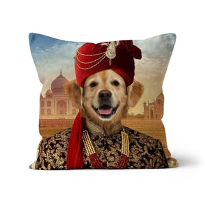 The Indian Raja: Custom Pet Pillow - Paw & Glory - Dog Portraits - Pet Portraits