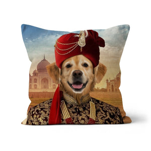 The Indian Raja: Custom Pet Pillow - Paw & Glory - Dog Portraits - Pet Portraits