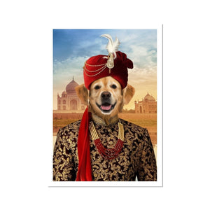 The Indian Raja: Custom Pet Poster - Paw & Glory - Dog Portraits - Pet Portraits