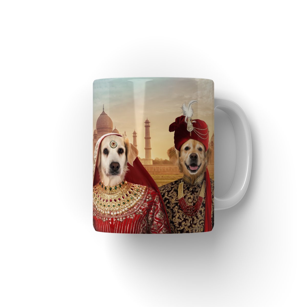 The Indian Royals: Custom Pet Coffee Mug - Paw & Glory - Dog Portraits - Pet Portraits