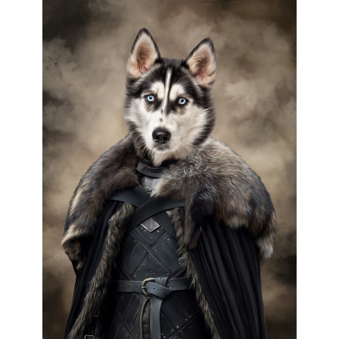 The Iron King (GOT Inspired): Custom Digital Download Pet Portrait - Paw & Glory - Dog Portraits - Pet Portraits