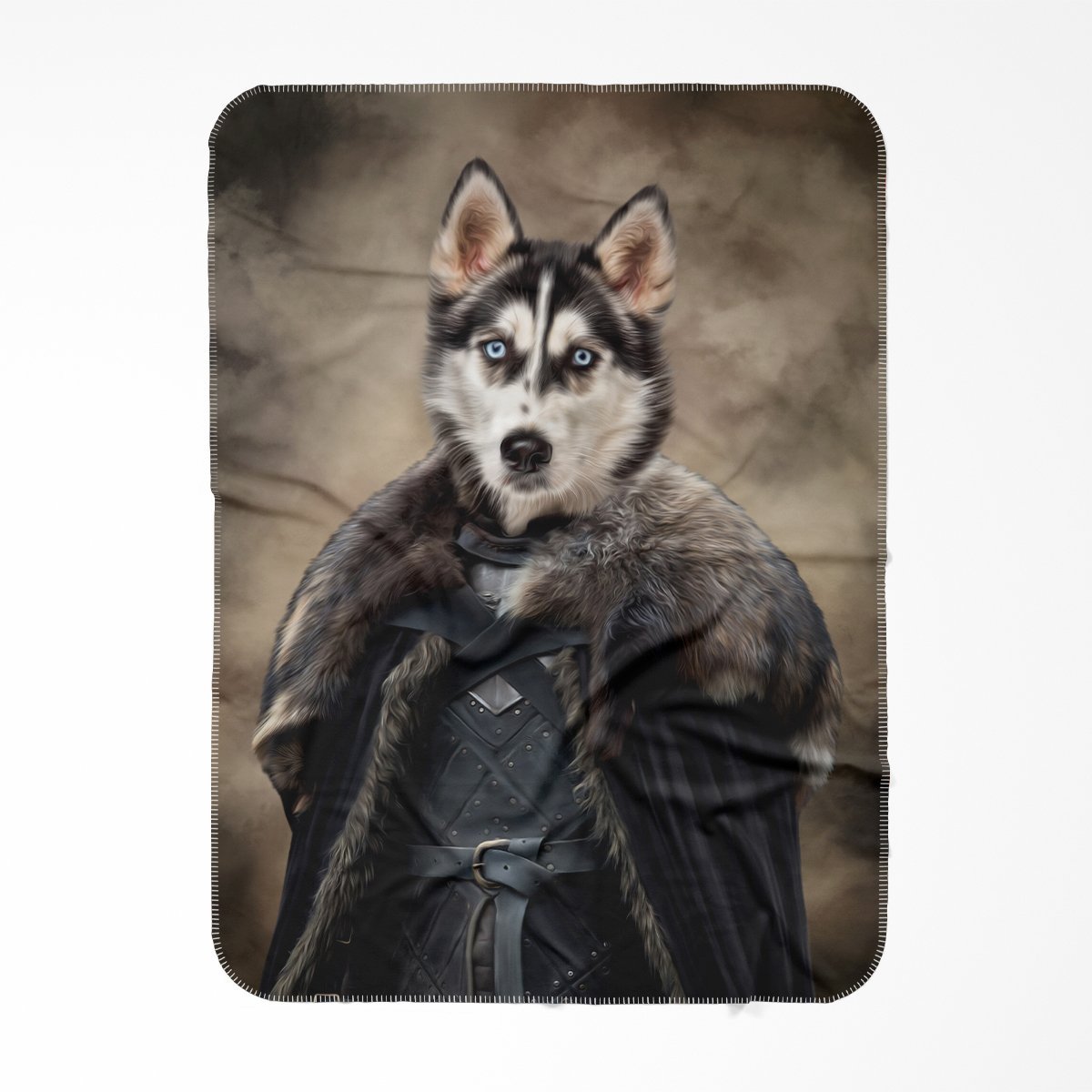 The Iron King (GOT Inspired): Custom Pet Blanket - Paw & Glory - Dog Portraits - Pet Portraits