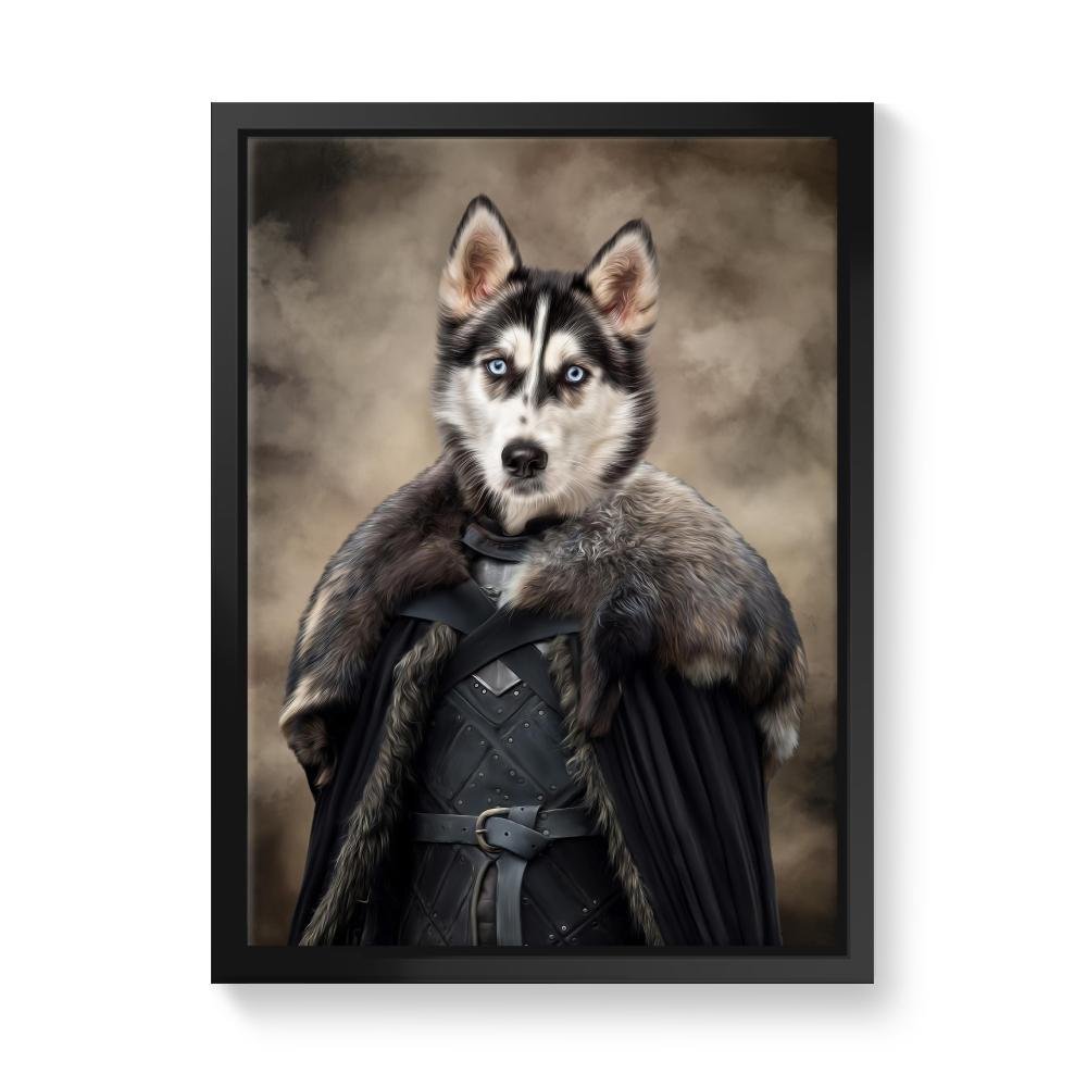 The Iron King (GOT Inspired): Custom pet Canvas - Paw & Glory - Dog Portraits - Pet Portraits