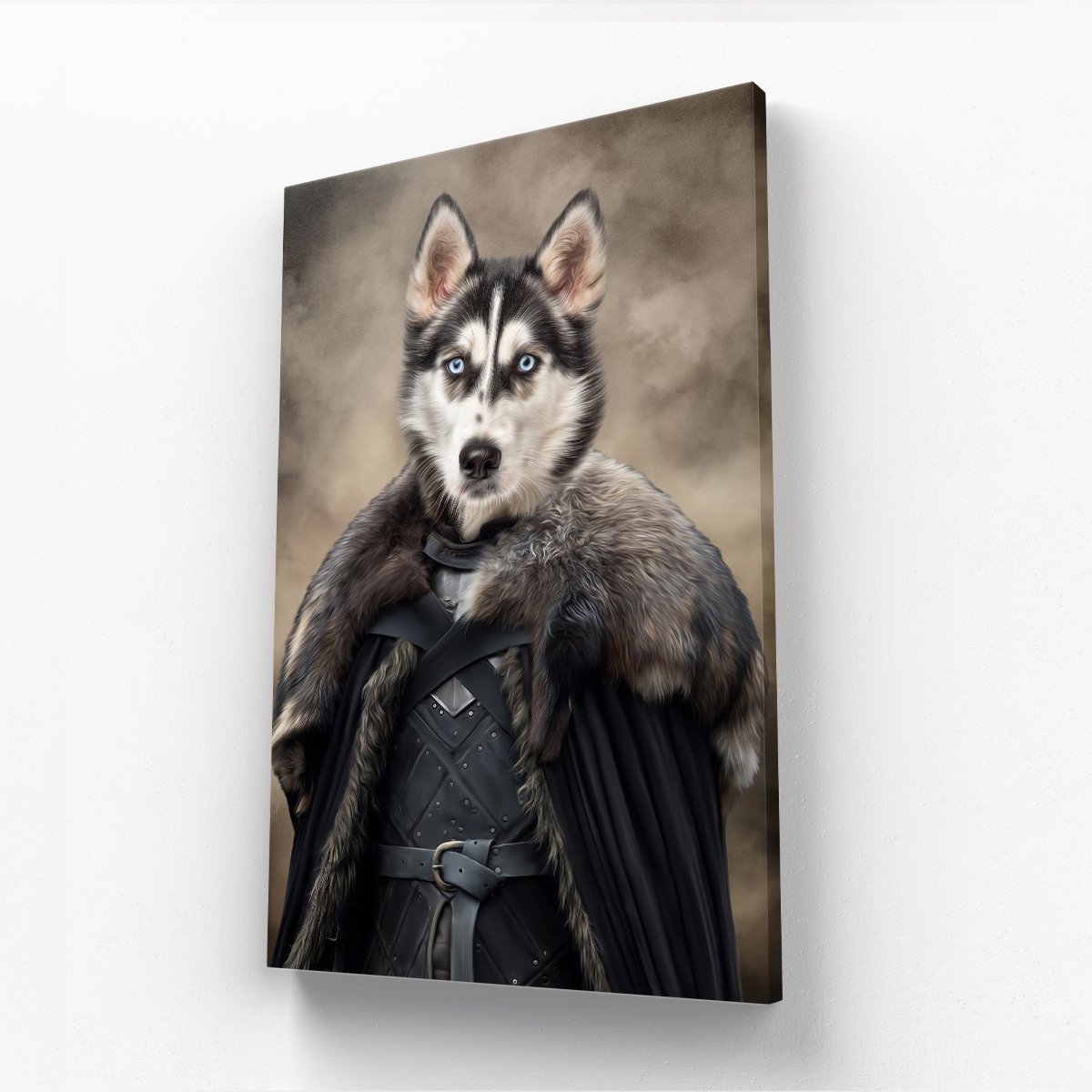 The Iron King (GOT Inspired): Custom pet Canvas - Paw & Glory - Dog Portraits - Pet Portraits