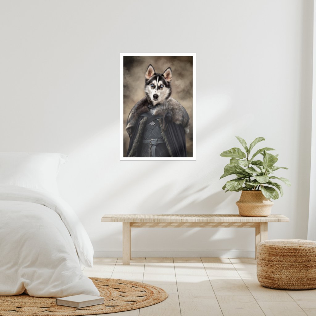 The Iron King (GOT Inspired): Custom Pet Poster - Paw & Glory - Dog Portraits - Pet Portraits