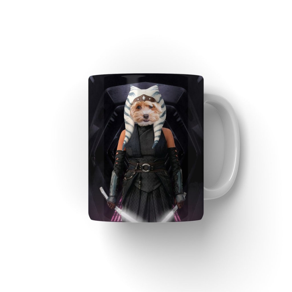 The Jedi Leader (Ahsoka Tano - Star Wars Inspired): Custom Pet Coffee Mug - Paw & Glory - Dog Portraits - Pet Portraits