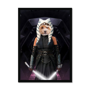 The Jedi Leader (Ahsoka Tano - Star Wars Inspired): Custom Pet Portrait - Paw & Glory - Dog Portraits - Pet Portraits