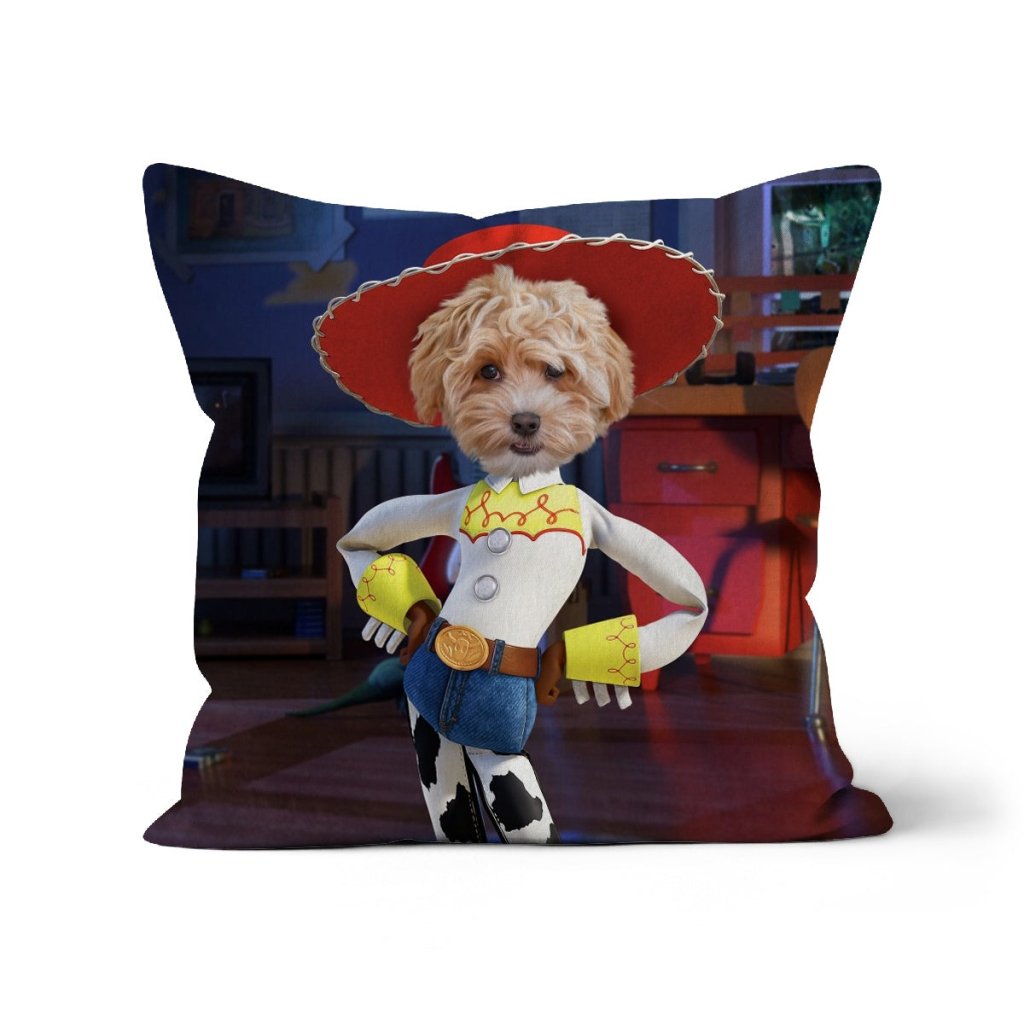 The Jessie (Toy Story Inspired): Custom Pet Pillow - Paw & Glory - Dog Portraits - Pet Portraits