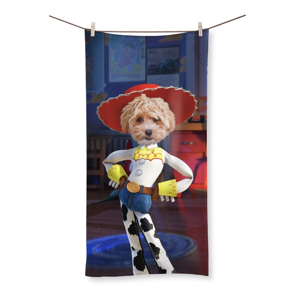 The Jessie (Toy Story Inspired): Custom Pet Towel - Paw & Glory - Dog Portraits - Pet Portraits