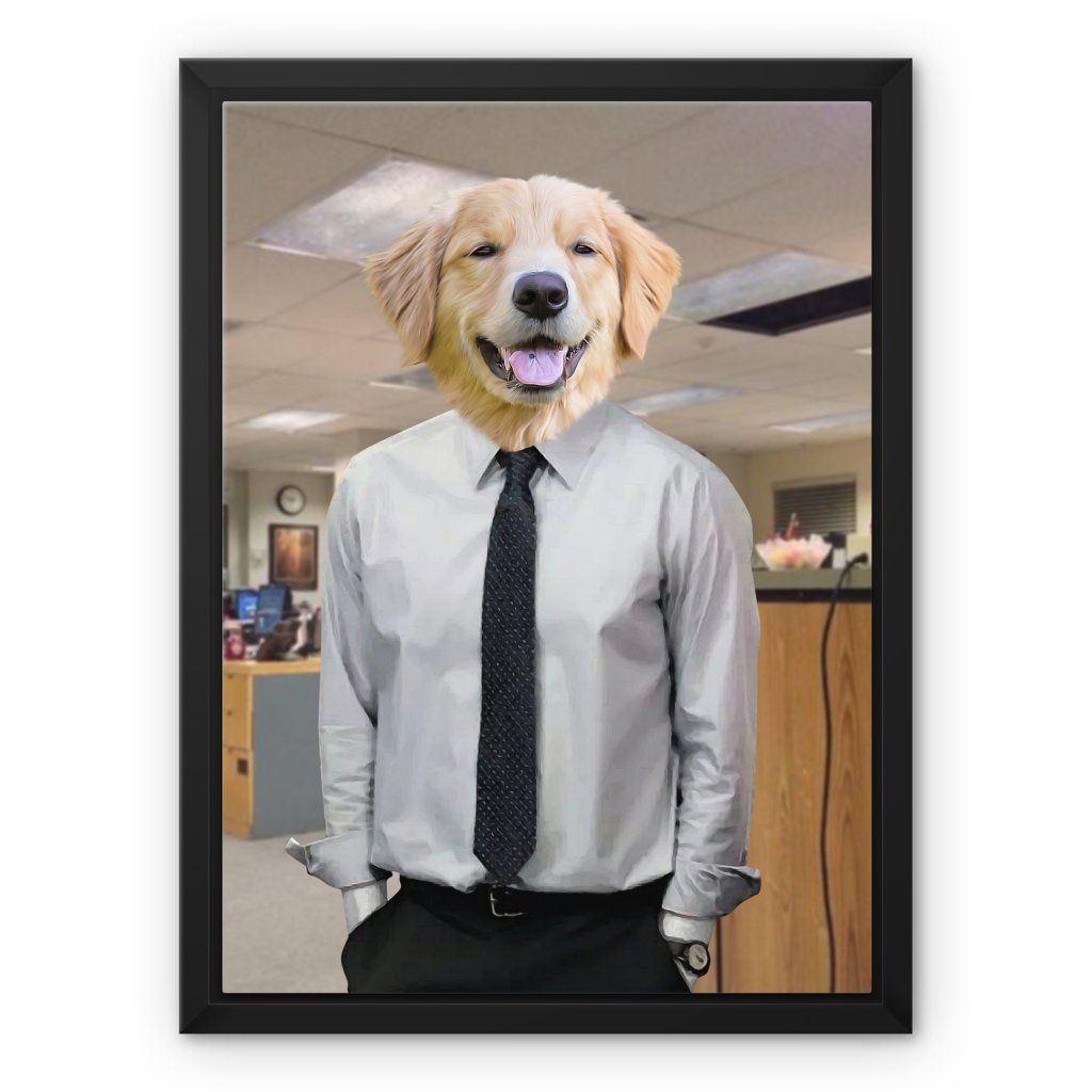 The Jim (The Office Inspired): Custom Pet Canvas - Paw & Glory - Dog Portraits - Pet Portraits