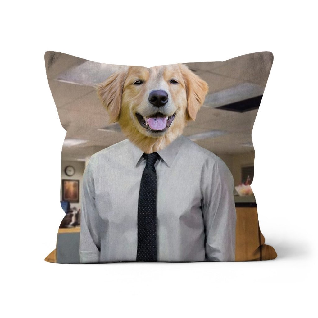 The Jim (The Office Inspired): Custom Pet Pillow - Paw & Glory - Dog Portraits - Pet Portraits