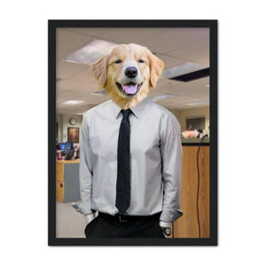 The Jim (The Office Inspired): Custom Pet Portrait - Paw & Glory - Dog Portraits - Pet Portraits