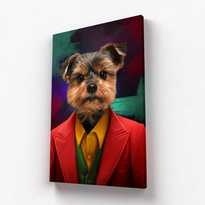 The Joker: Custom Pet Canvas - Paw & Glory - Dog Portraits - Pet Portraits