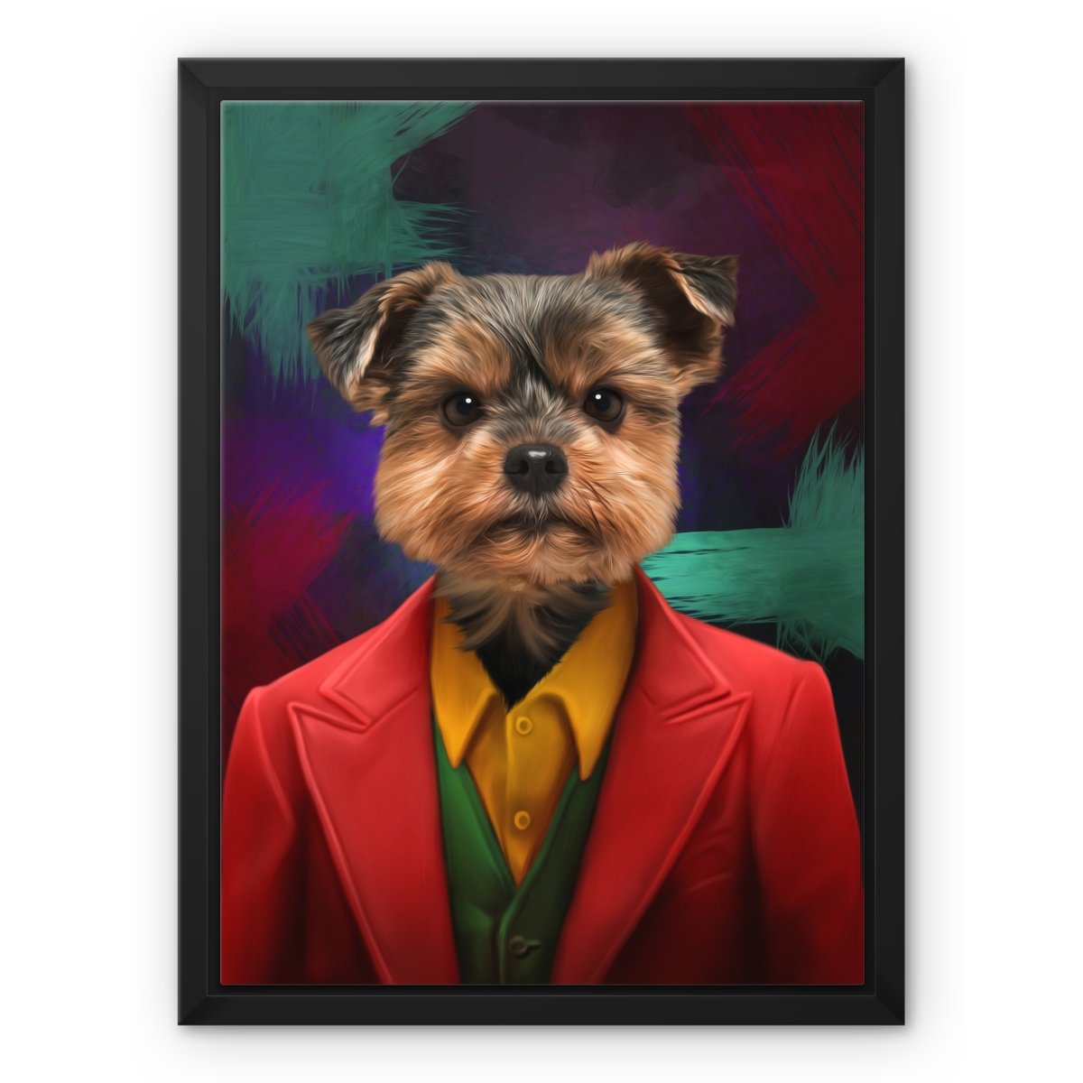 The Joker: Custom Pet Canvas - Paw & Glory - Dog Portraits - Pet Portraits