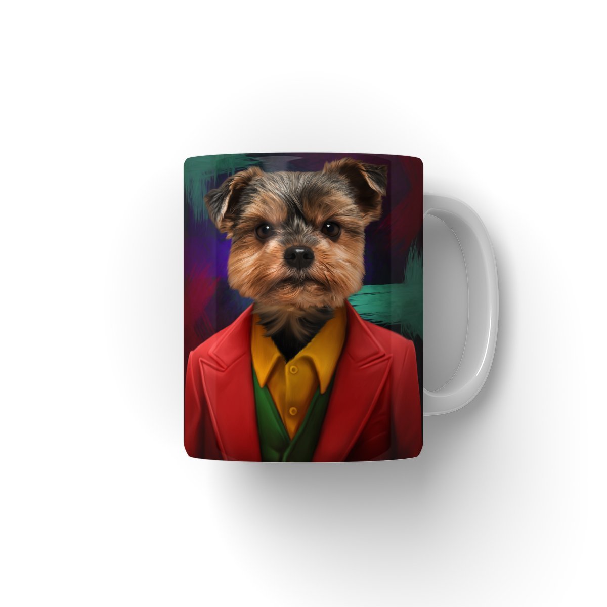 The Joker: Custom Pet Coffee Mug - Paw & Glory - Dog Portraits - Pet Portraits