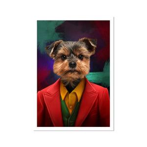 The Joker: Custom Pet Poster - Paw & Glory - Dog Portraits - Pet Portraits