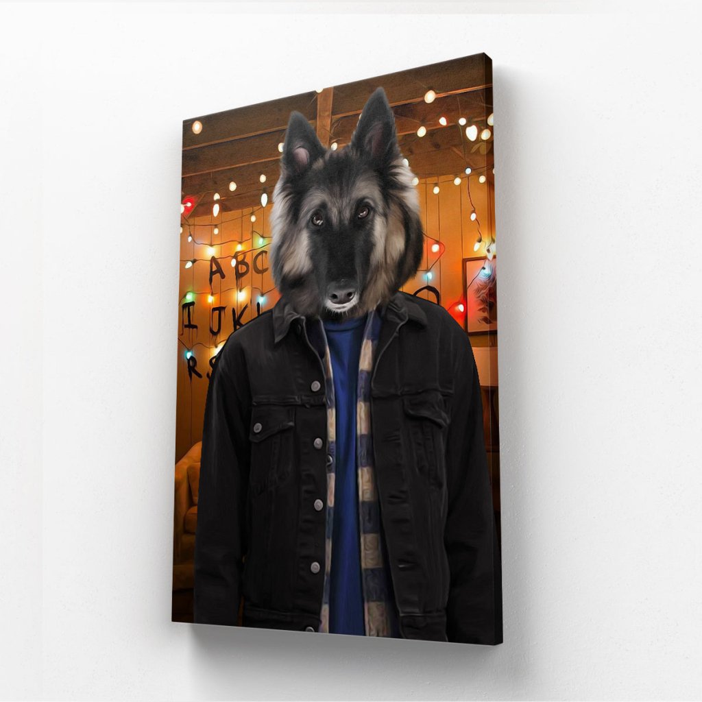 The Jonathan (Stranger Things Inspired): Custom Pet Canvas - Paw & Glory - Dog Portraits - Pet Portraits