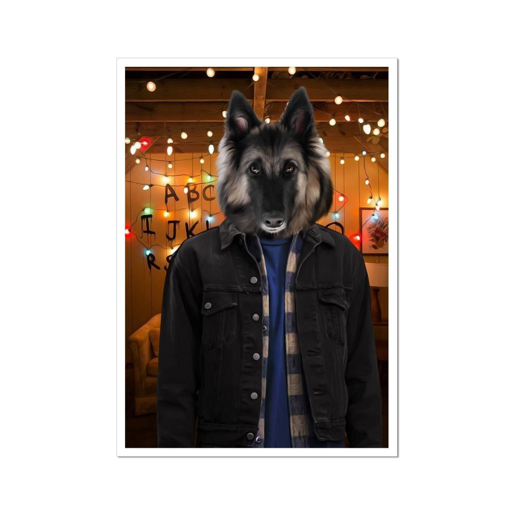 The Jonathan (Stranger Things Inspired): Custom Pet Poster - Paw & Glory - Dog Portraits - Pet Portraits