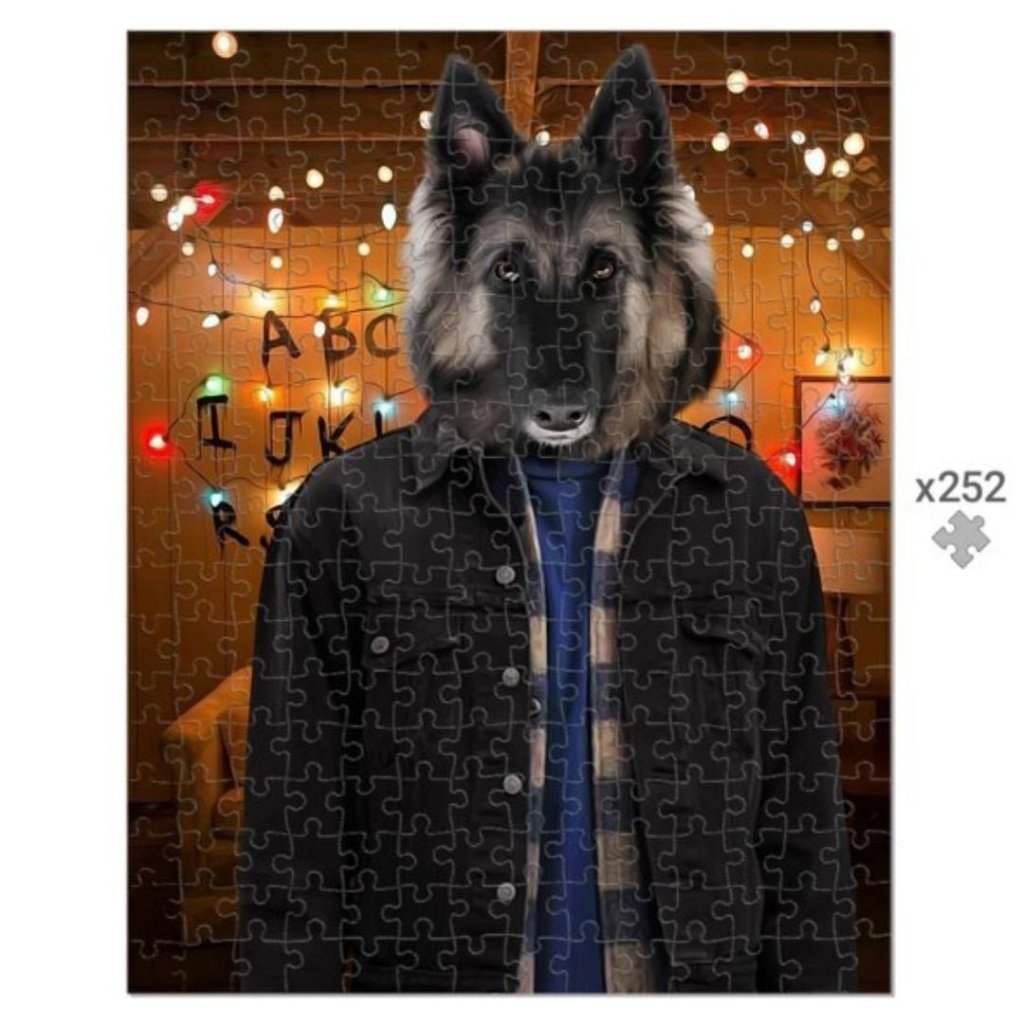 The Jonathan (Stranger Things Inspired): Custom Pet Puzzle - Paw & Glory - Dog Portraits - Pet Portraits