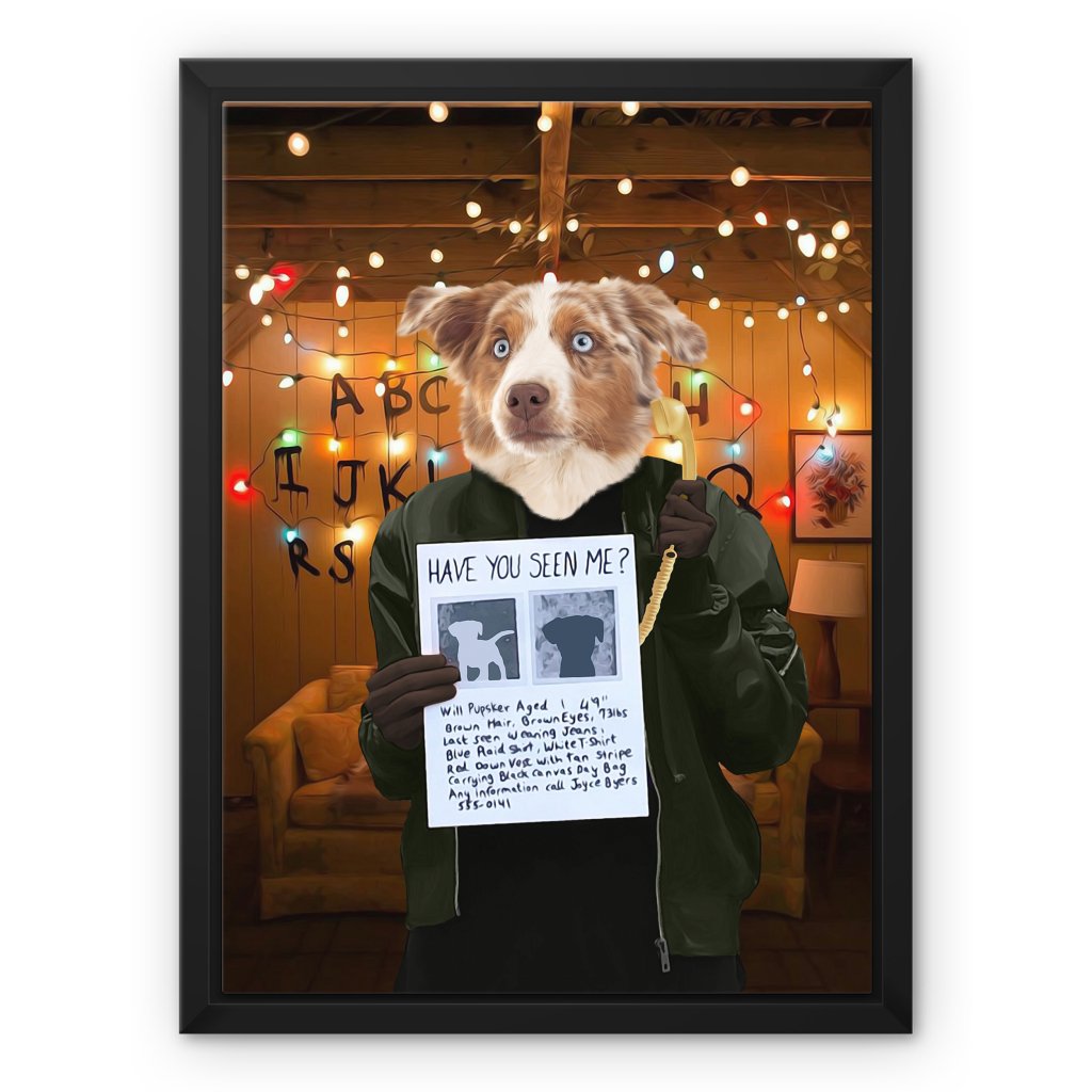 The Joyce (Stranger Things Inspired): Custom Pet Canvas - Paw & Glory - #pet portraits# - #dog portraits# - #pet portraits uk# #renaissance pet portraits# - #custom pet portraits# - #cat and dog portraits# - #cat portraits#