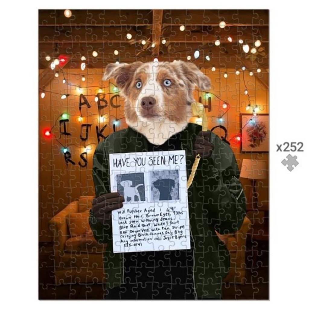 The Joyce (Stranger Things Inspired): Custom Pet Puzzle - Paw & Glory - Dog Portraits - Pet Portraits