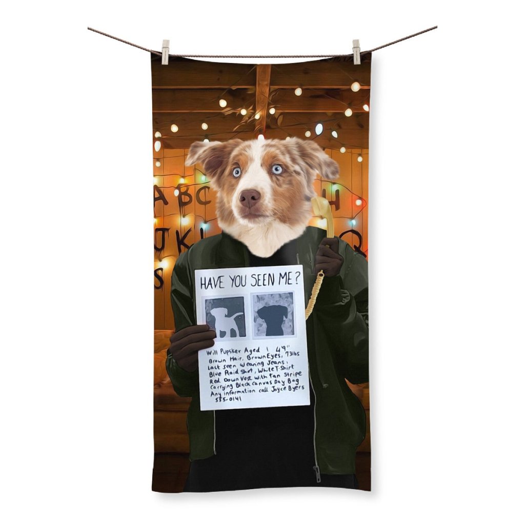 The Joyce (Stranger Things Inspired): Custom Pet Towel - Paw & Glory - Dog Portraits - Pet Portraits