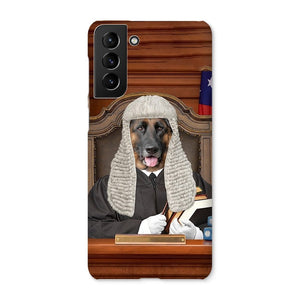 The Judge: Custom Pet Phone Case - Paw & Glory - Dog Portraits - Pet Portraits